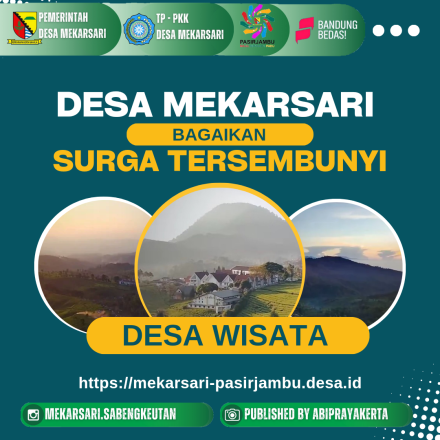Desa Mekarsari Bagaikan Surga Tersembunyi 
